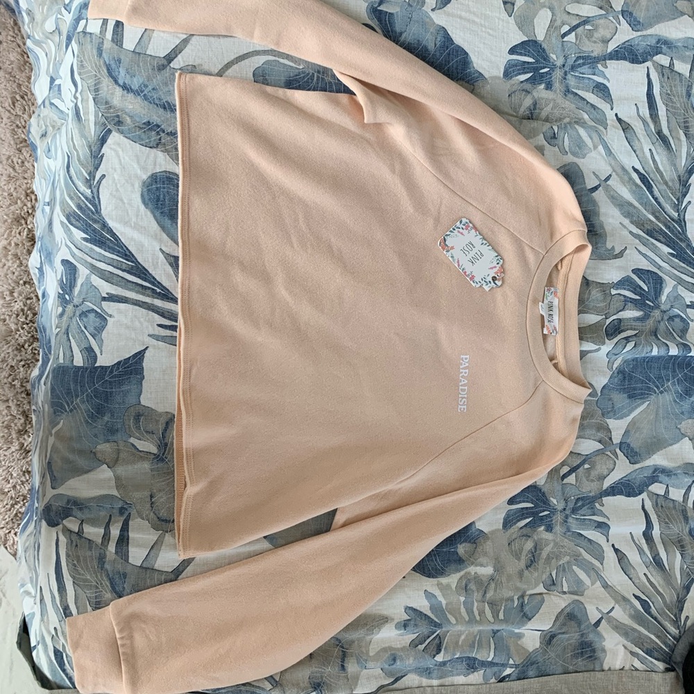 Pink Rose pullover in Paradise Sand, in Large